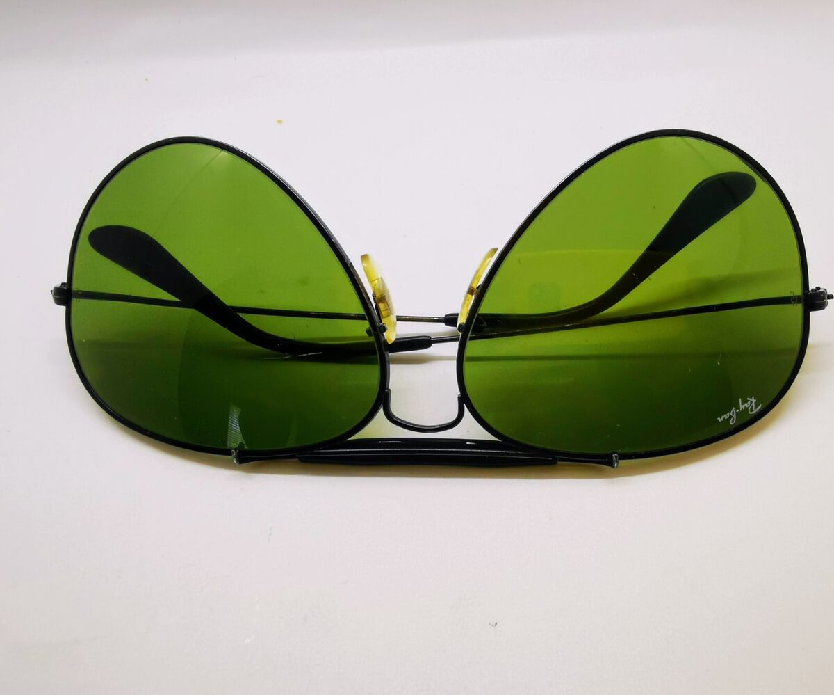 Vintage Bausch & Lomb Ray-Ban RB-3 Green Lens Sunglasses 62 Vintage Bausch & Lomb Ray-Ban RB-3 Green Lens Sunglasses 62