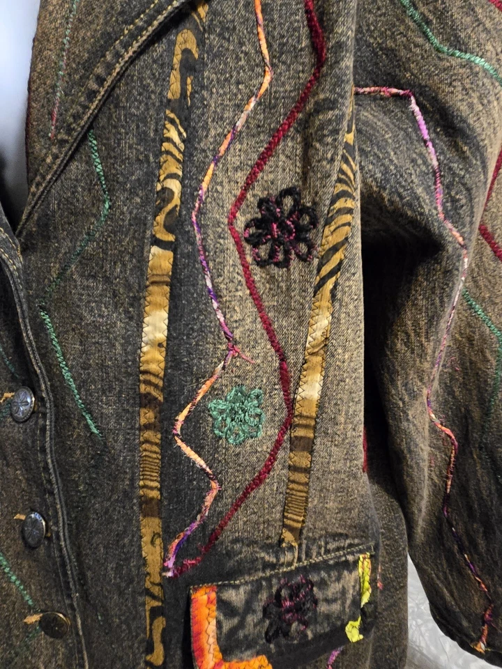 Abrigo para mujer Parsley Sage 2xl texturizado con bolsillos Foto 3 de 4