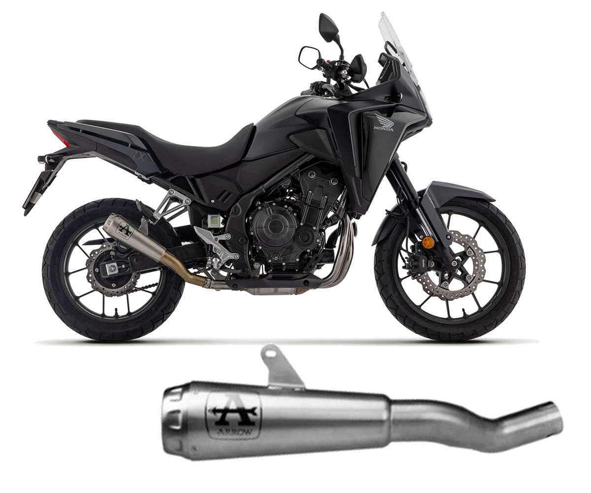 2024 Honda NX 500 Arrow Pro-Race Nichrom Exhaust Muffler | Italy