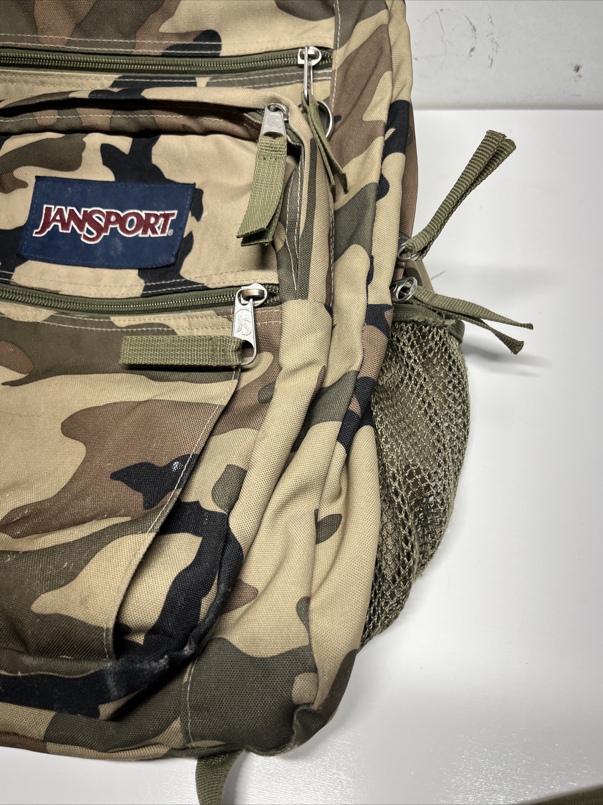 JanSport Big Student Backpack Camouflage Padded Shoul… Gem