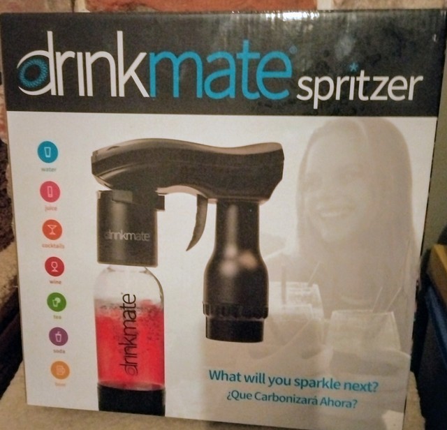 drinkmate carbonated beverage maker in matte black