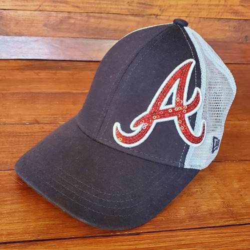 New Era Atlanta Braves Hat Youth Big A Logo Adjustable Baseball Cap Rare - Picture 1 of 10