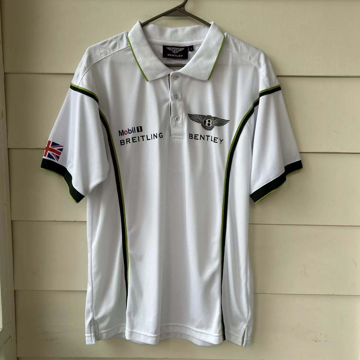 BENTLEY Mobile One Breitling UK polo shirt Piqu NEW ENGLAND Union