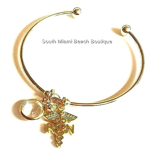 Nurse charm cheap bracelet swarovski