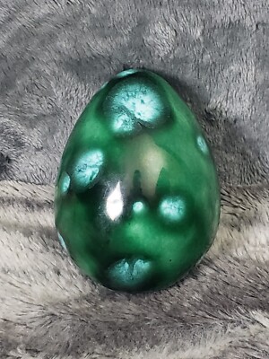 Easter Egg Green Ceramic Egg Decorative Egg 3.25''