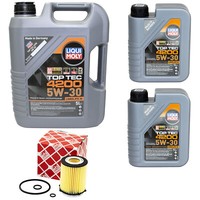 MotoröL Set 4200 5W-30 Liqui Moly 7 Liter + ÖLfilter FüR Mercedes C-Klasse SLC