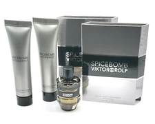 Viktor & Rolf Spicebomb After Shave Balm Travel Set ( 5 Pc’s ) See Description