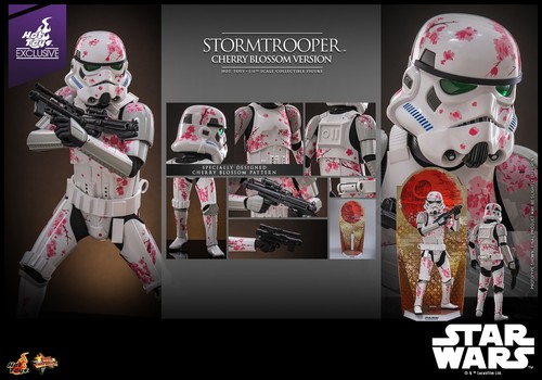 Star Wars Stormtrooper Cherry Blossom Version 1/6 Hot Toys Exclusive MMS776 RARE - Foto 4 di 13