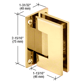 CRL JRG537BR Messing Junior Geneva 537 Serie 5 Grad Wandhalterung Scharnier - Bild 2 von 2