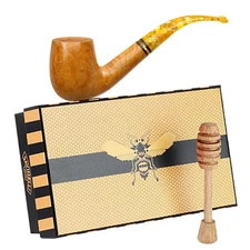 Savinelli Miele Smooth Finish 606 KS, Honey Finish Briar Tobacco Pipe, 6mm
