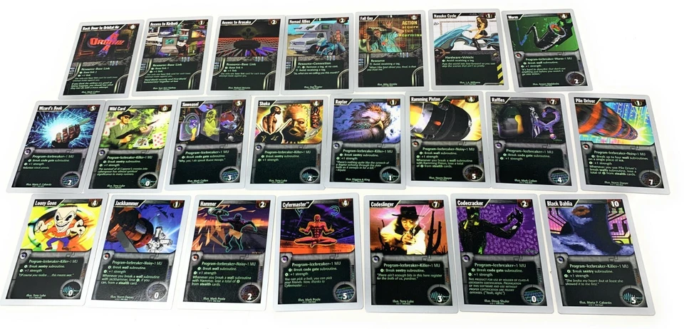 Netrunner CCG: Base (v1.0) 44/44 vital set (SP/NM) Original 1996 WOTC - Image 3 of 4
