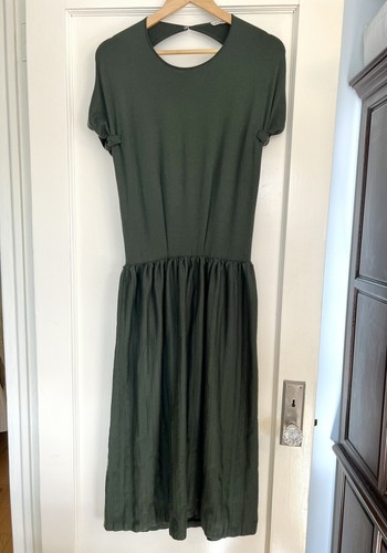 Vintage Azzedine Alaia Dark Green Pleated Knit Dress Circa 1990’s *As-Is* - 第 2/16 張圖片