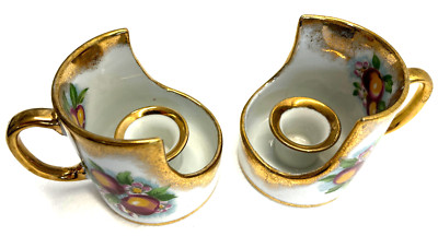 Royal Crown Apple Blossom Pair Candle Holders