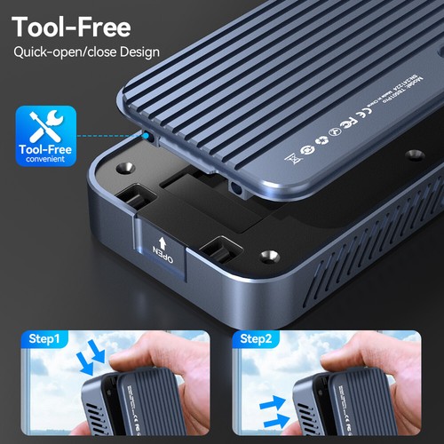 Acasis 80Gbps M.2 NVMe SSD Enclosure Compatible with Thunderbolt 5 - Bild 6 von 19