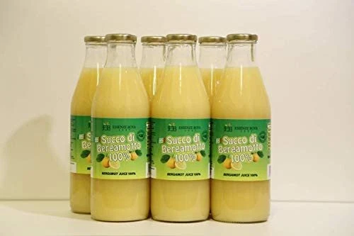 ESSENZE BOVA 1997 Succo di bergamotto puro 100% "Bova" Confezione di 6 bottiglie da Litro