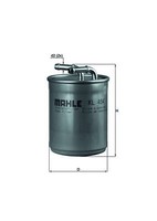 Mahle KL 494 Kraftstofffilter FüR Audi Seat Skoda VW
