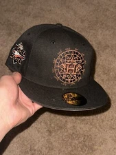 Houston Astros Astrology 2022 World Series Side Patch Fitted Hat Size 7