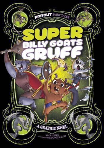 Super Billy Goats Gruff: A Graphic Novel by Sean Tullen (English) Hardcover Book - Picture 1 of 1