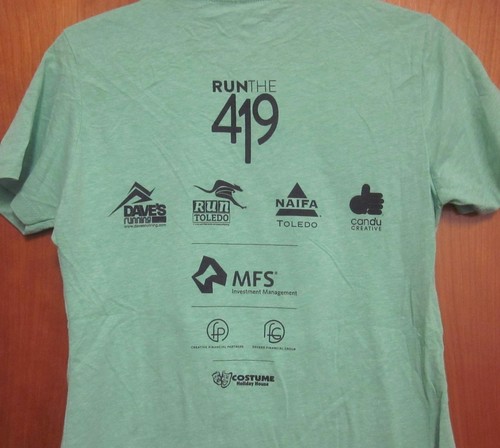 MacQUEEN’S RUN FOR LIFE lrg T shirt Toledo 10K Headless Horseman tee Halloween - Picture 3 of 4