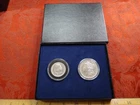 1892 United States Morgan Silver Dollar $1 & 1892 Columbian Expo Silver Half 50c