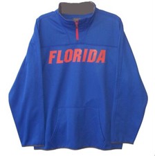 Majestic Florida Gators Men's Size Large 1/4 Zip Pullover Shirt