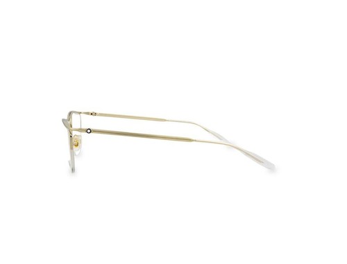 $550 NWT Montblanc 54MM Square Gold Eyeglasses - Picture 3 of 4