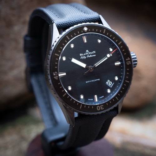 2024 Blancpain Fifty Fathoms Bathyscaphe Ceramic 5000-0130-B52A Box And Papers