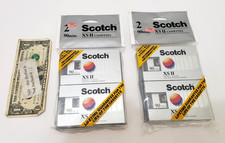 Scotch XS II 90 Min. High Bias Blank Audio Cassette Tape - Lot of 2 - TOTAL 4