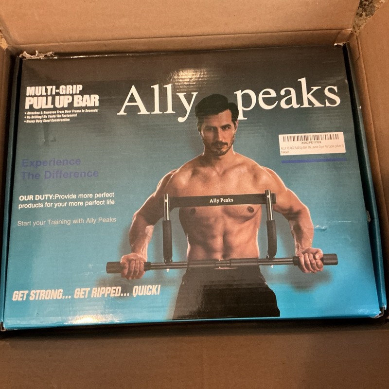 Ally Peaks Multi Grip Pull Up Bar for Doorway Thickened Steel.  In original box.