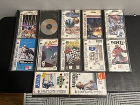Sega Saturn Console Lot Of 17 Games (11 In Cases), Controller & Hookups Tested
