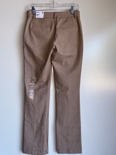 NWT Express Columnist Barely Boot Mid Rise Pants Size 4 Dark Khaki - Picture 3 of 12