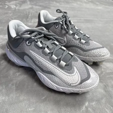 Nike Alpha Huarache Elite 4 Low Baseball Cleats Men’s Size 7 White Wolf Grey