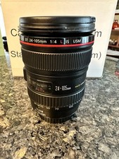 Canon EF 24-105mm F/4L IS USM Standard Zoom Lens USED Great condition 