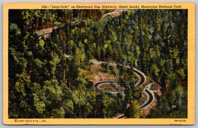 Newfound Gap Highway Loop-Over Great Smoky Mountains National Park Postcard