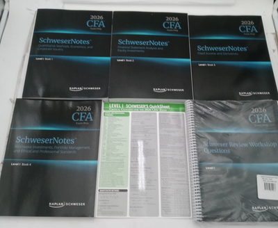 2026 Schweser's CFA Exam Prep Level 1, Books 1-4+Quicksheets,Mind