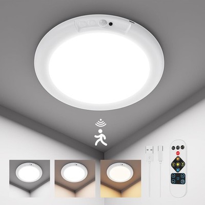Rechargable Wireless Ceiling Lights,Battery Operated Ceiling Light Motion Sensor