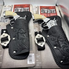 Cap Gun Cowboy Diecast Replica Western Pistol Revolver Lot Of 2 Made By Parris