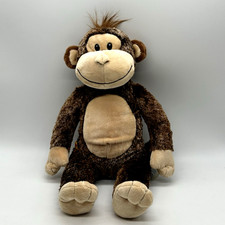 Build a Bear Smiley Monkey Plush Stuffed Animal Hair Tuft Chimpanzee Chimp 18  