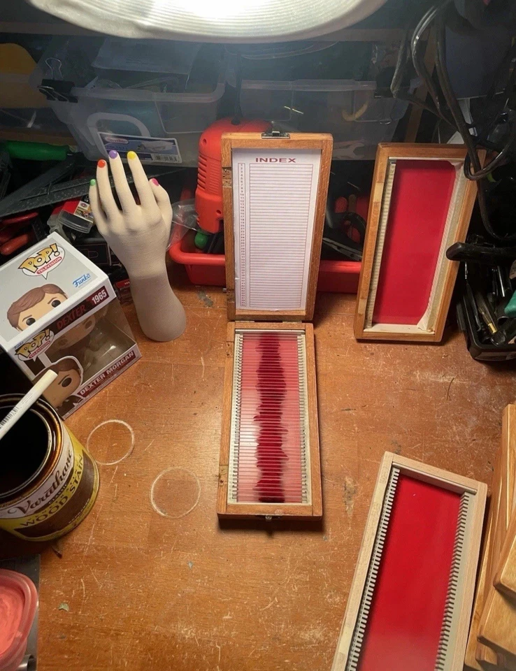 Handmade Dexter Blood Slide Box (Reproduction Of TV Prop) - Image 2 of 4