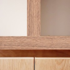 Wood Edge Banding 3000x2'' Preglued Iron-On Flexible Brown Walnut Veneer Edging