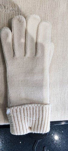 Harrods Scarf And Gloves Set, Boxed, Beige Brand New - Picture 7 of 11
