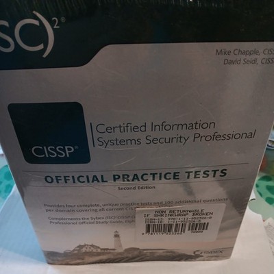 ISC2 CISSP Certified Information Systems Security Professional New  2 Books.