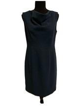 Talbots Dress Womens Size 6 Petite 6P Sheath Capsule Minimalist Classic Cowl