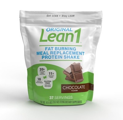 Lean1 Chocolate, Meal Replacement Protein Shake, 37 80 Ounce (Pack of 1) 