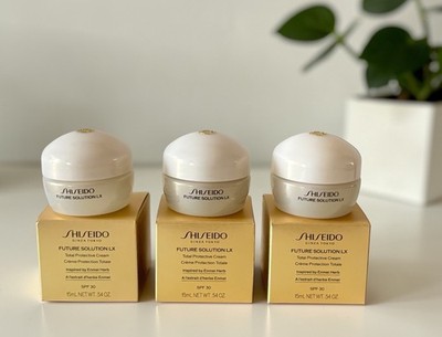 3 x Shiseido Future Solution LX Total Protective Tagescreme SPF 30 ( 45 ml )