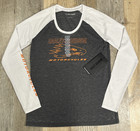 HARLEY DAVIDSON Screamin Eagle Raglan T Shirt Women Medium Genuine Motorclothes