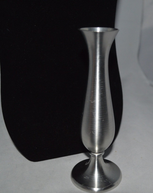 Vintage 6 1/2 inch Leonard Pewter Bud Vase