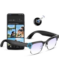 AI Smart Glasses   8MP Anti-Shake Camera Glasses, 290mAh, BT Call, 4K HD Camera
