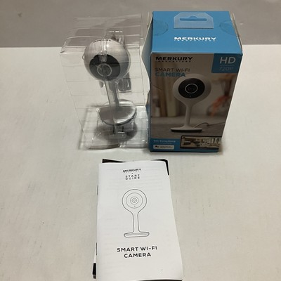 OPEN BOX Merkury Innovations Smart WiFi Camera 720P Voice Control, Motion Sensor