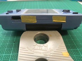 IPS LCD SNK NeoGeo Pocket Color Handheld Console Platinum Blue + Game Working JP